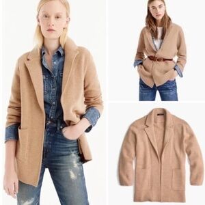 J. Crew Women's Tan Sweater Blazer